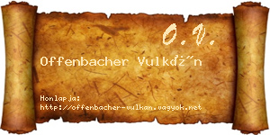 Offenbacher Vulkán névjegykártya